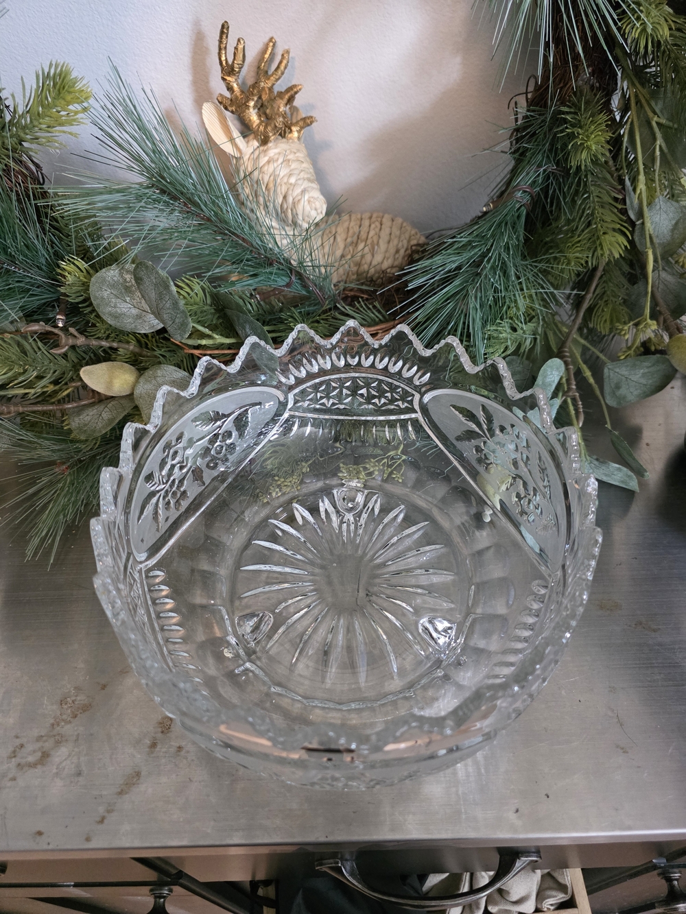 Crystal Decorative Centerpiece - 8"W